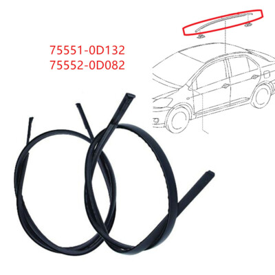 Paar Auto Dach Tropf Seite Finish Formteil für Toyota Yaris Hatchback 2014-2018