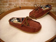 Deer Stags Slipperooz Burgundy Microsuede Pure Moccasin Slipper 8 New