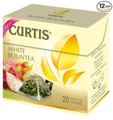 12 PACK CURTIS White Tea White Bountea 240 Pyramids US Seller RF NO GMO Russia