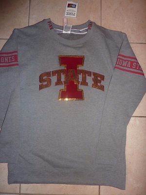 Sweat-shirt Victoria's Secret Rose Bling Iowa State - Neuf Avec Étiquette Taille Unique