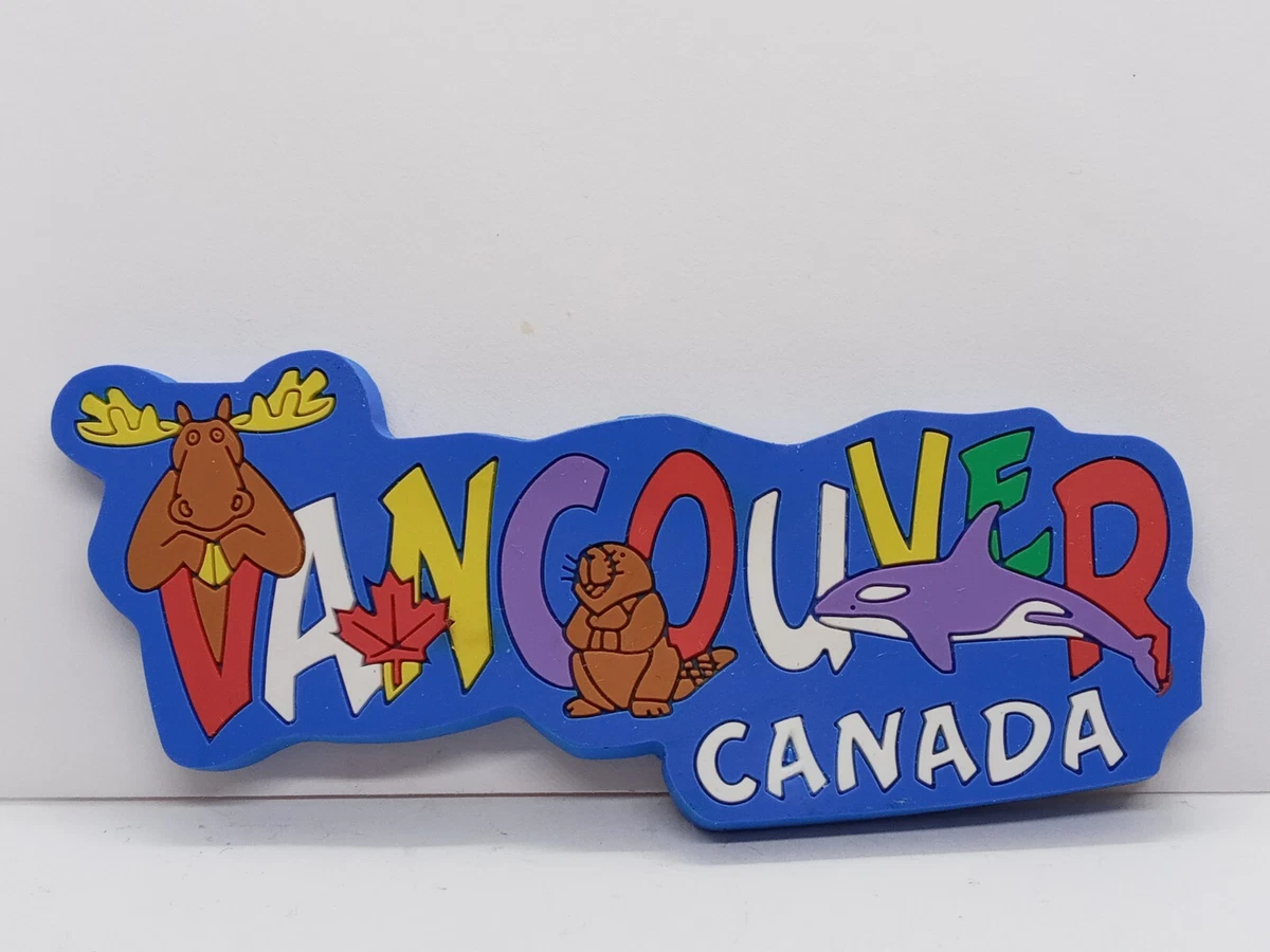 RUBBER REFRIGERATOR MAGNET VANCOUVER CANADA