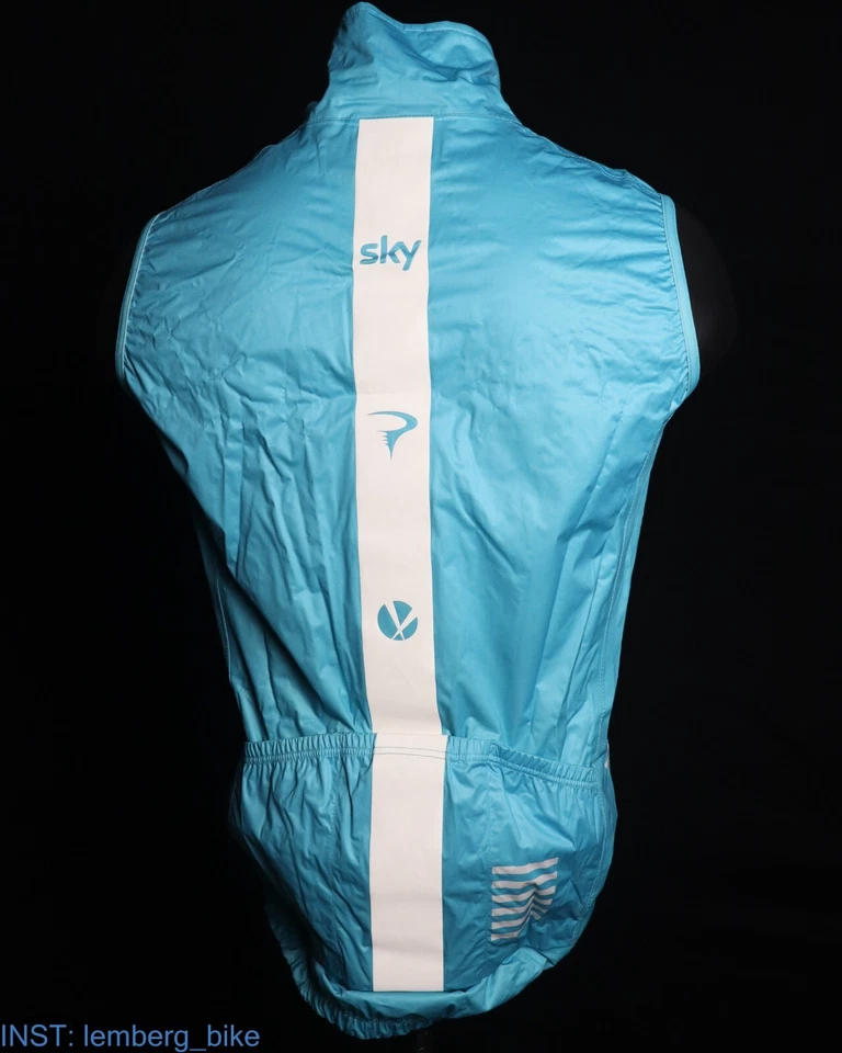 Rapha Team SKY chaleco de lluvia jinete "Ward" (pequeño) #0034 Foto 2 de 4