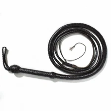 Genuine cow Hide Leather Bull Whip, 04Ft Long, 16 Plaited Heavy Duty Bull Whip