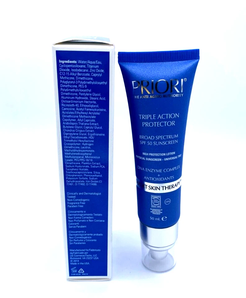 Priori The Anti Aging Authority Triple Action Protector SPF 50 ~ 50 ml Foto 2 de 4