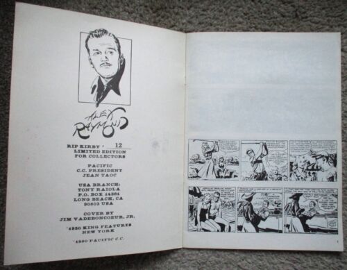 RIP KIRBY (Pacific Comics Club #12, 1980) Alex Raymond 9/5-12/3, 1949 reimpresiones - Imagen 2 de 6