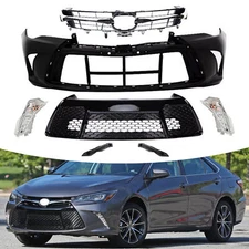 New Complete Front Bumper Assembly For 2015 2016 2017 Toyota Camry SE