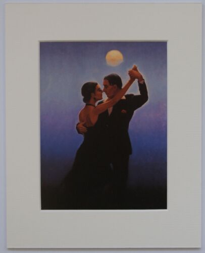 Tango Dancers by Jack Vettriano Mounted Art Print 10" x 8"  - Afbeelding 1 van 3