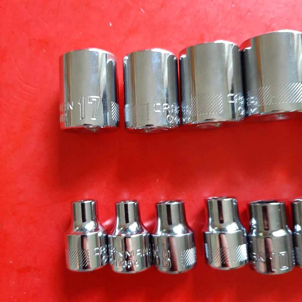 NEW CRAFTSMAN TOOLS 17pc  3/8" Drive  METRIC Shallow 6 Point Socket Set 6-22mm - Image 4 of 4
