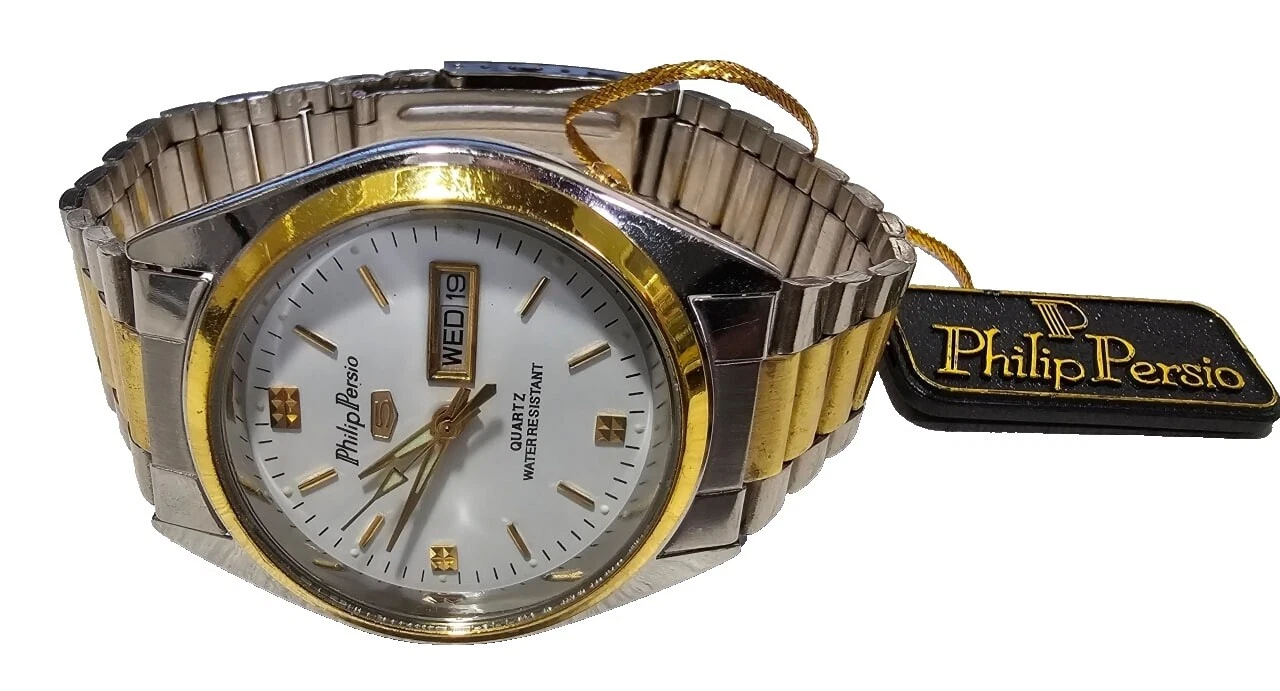 Banda de acero inoxidable Philip Persio CASUAL relojes de pulsera
