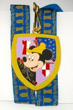 LE 500 Disney Pin LANYARD ✿ Mickey Mouse Heroes Crest Shield Lanyard+Medallion