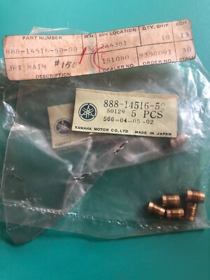OEM NOS YAMAHA 888-14516-50-00 CARBURETOR MAIN JET #150 GPX338