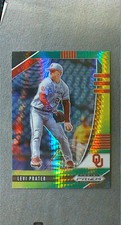 2020 Panini Prizm Draft Picks Green Yellow Hyper Prizm #93 Levi Prater