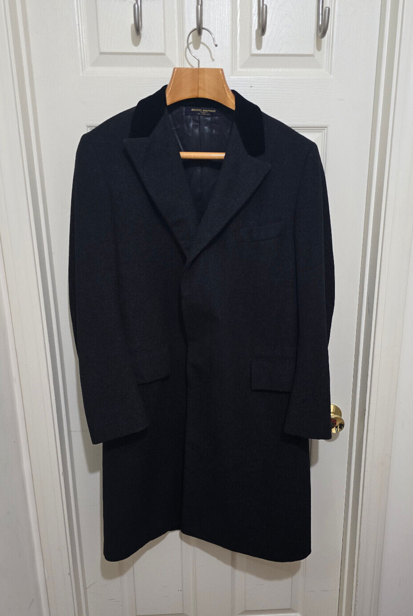 Vintage Brooks Brothers Chesterfield Coat Mens 41 Long Vintage Brooks Brothers Chesterfield Coat Mens 41 Long