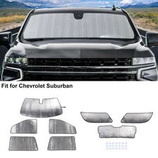 8x Sunshade Visor Heat Block UV Cover Accessories For Chevy Suburban Tahoe 2021+