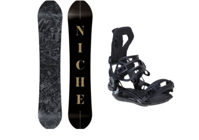 NICHE Maelstrom 154 Snowboard Set inkl. FASTEC Bindung eco friendly schwarz NEU