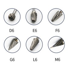 10 Pcs Dental Lab Polishing Bur Drills Tungsten Steel Carbide Burs Burrs 2.35MM