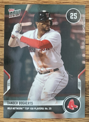 2021 Topps Now MLB Network Top 100 Xander Bogaerts, Boston Red Sox, T-25