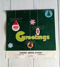 Texaco Calendar 1963 Godfrey Service Station Auburn NY Greetings Christmas Cover