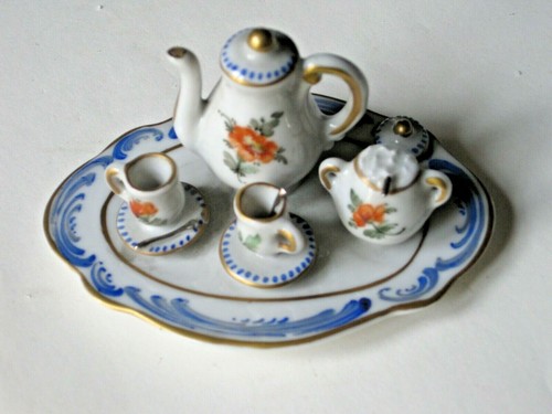 Mignon - Miniature Coffee Set - Toy - Porcelain - Capodimonte