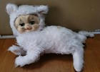 Vintage 1950s Rubber Vinyl Face Plush Cat Kitten 60s? Rushton?