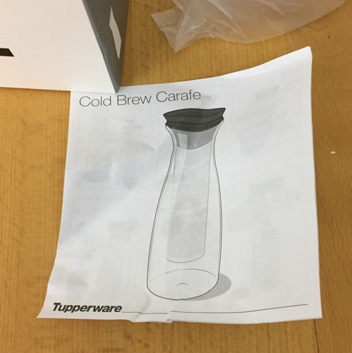 TUPPERWARE Cold Brew Karaffe, Kaffee oder Tee 1,3 Liter, originalverpackt, NEU - Bild 3 von 4