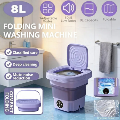 #ad Portable Washing Machine Mini Washer Foldable Washer and Spin Dryer Small Travel $23.50
