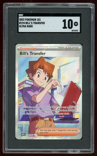 Bill's Transfer graded SGC 10 for sale on eBay
