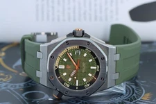 AP Royal Oak Offshore 42mm Diver Boutique Green - Steel, 15720ST.OO.A052CA.01