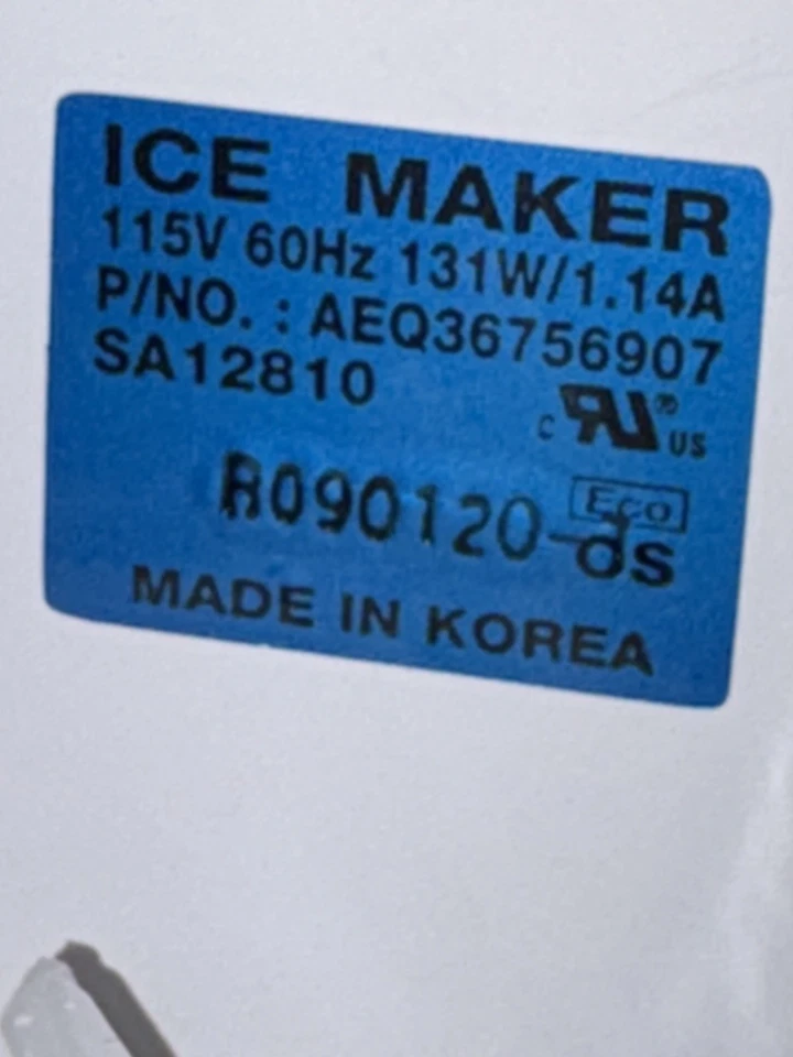 KENMORE REFRIGERADOR MÁQUINA DE HIELO PIEZA OXIDADA # AEQ36756907 Foto 2 de 3
