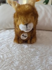 Steiff Kuscheltier Hoppel Hase, 14 cm 080081 Knopf im Ohr Neu