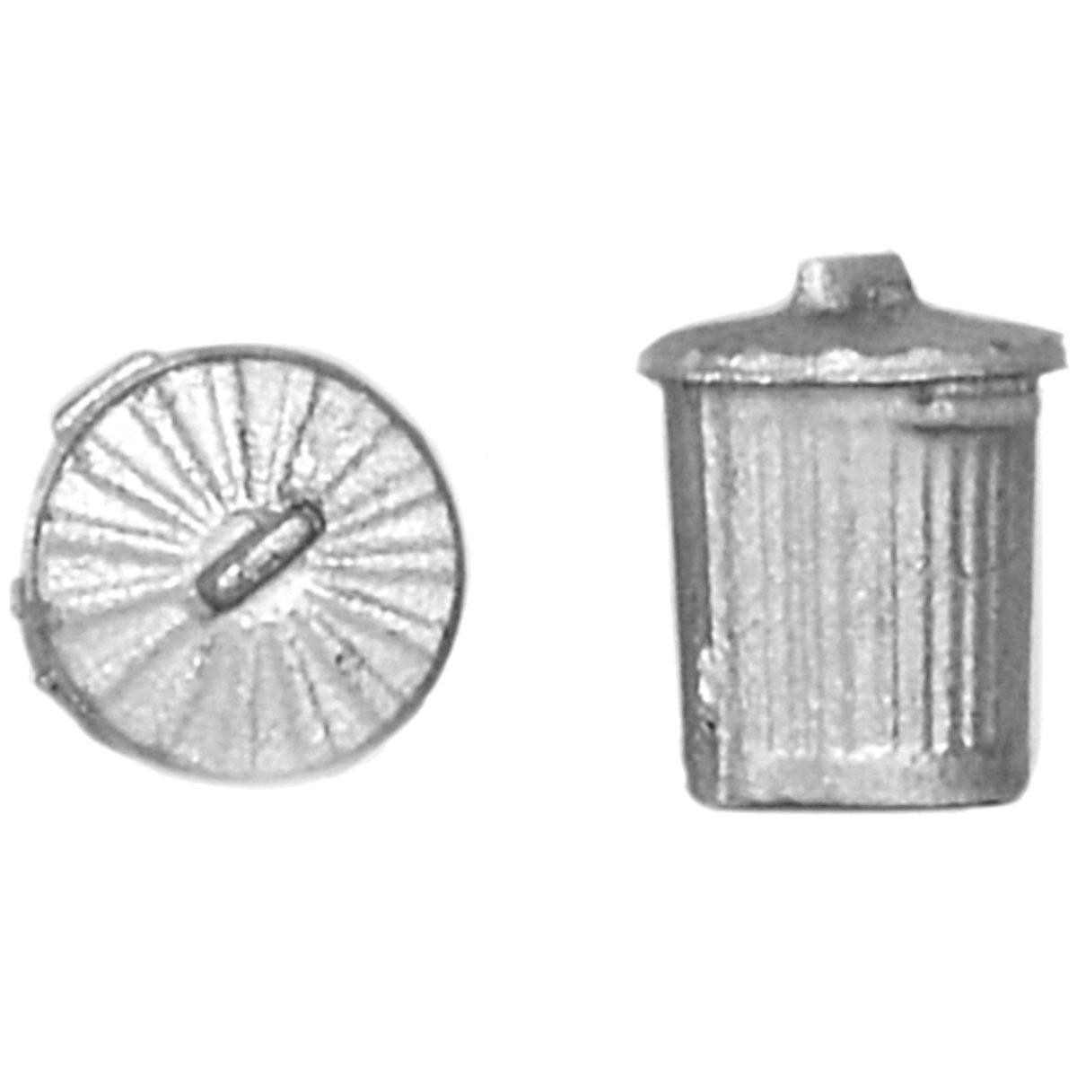 OO Gauge Domestic Dustbins Old Style (x10) Bachmann Scenecraft 44-522