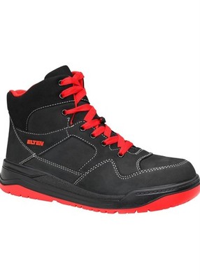ELTEN MAVERICK S3 Sicherheitsschuhe - Größe 46 - black-red Mid ESD -NEU