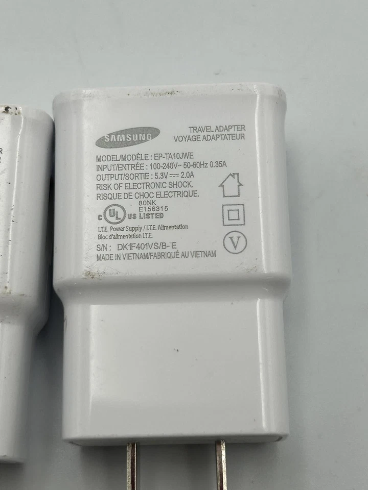 Samsung - Power Adaptor- (EP-TA10JWE) (2 Pack) - Image 3 of 4