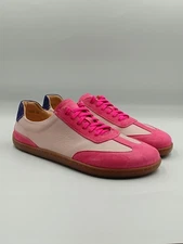 Barefoot ZOLI minimalist shoe two heights GH pink with navy blue 36
