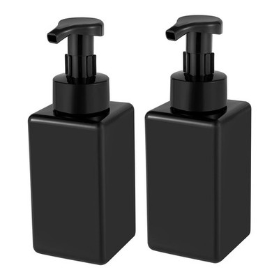 UUJOLY Foaming Soap Dispenser, 15oz Refillable Pump Bottle Plastic for Liquid...
