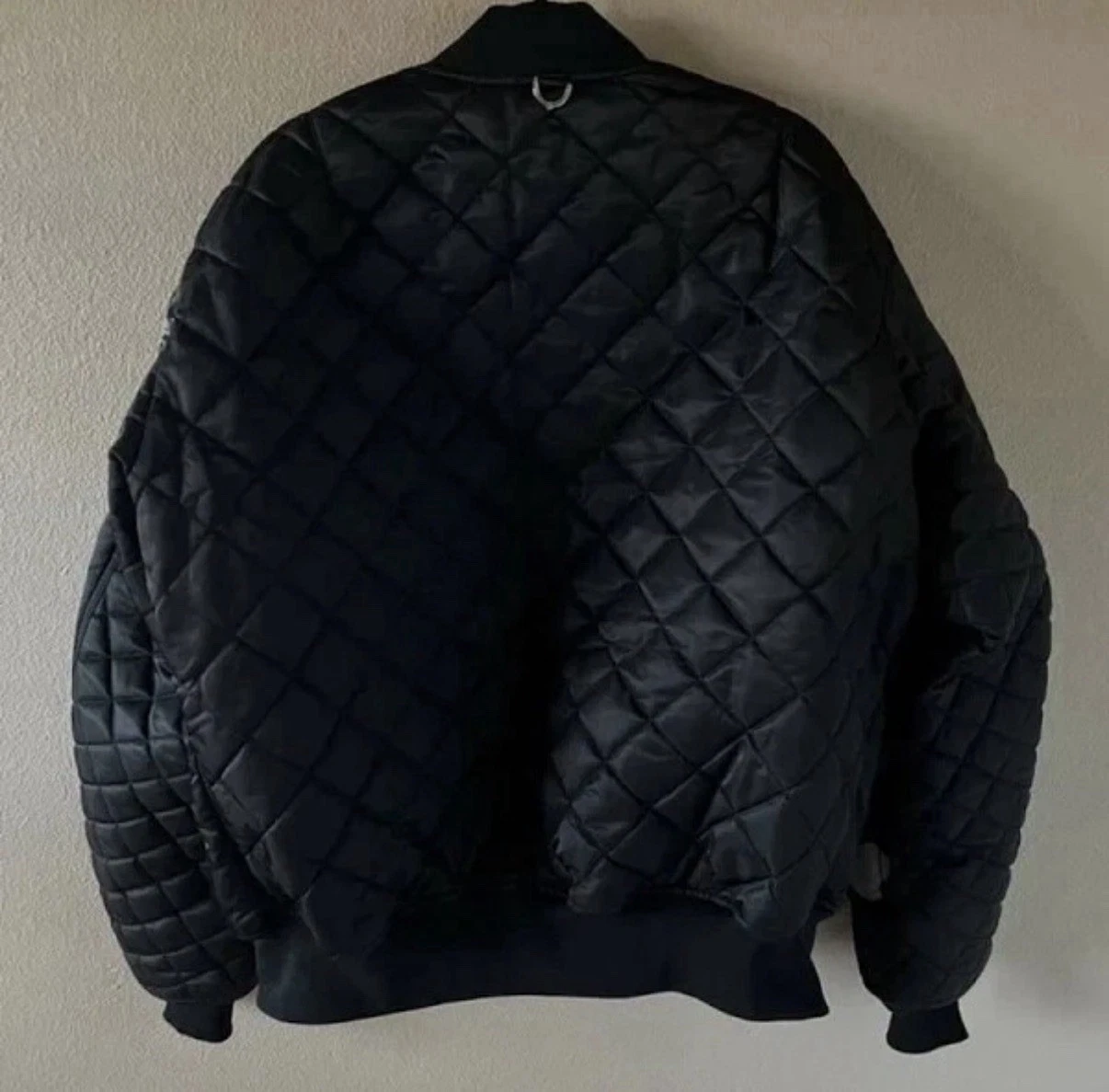 MASTERMIND WORLD X ALPHA INDUSTRIES PATCHWORK MA-1 BOMBER JACKET - product detail image 2