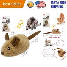 Interactive Cat Toy Mouse - Automatic Plush Playmate for Kittens & Small Dogs