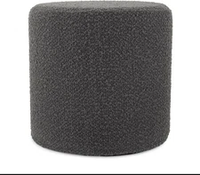 Howard Elliott Collection No-Tip Cylinder round Ottoman – Pouf with Polyester Co