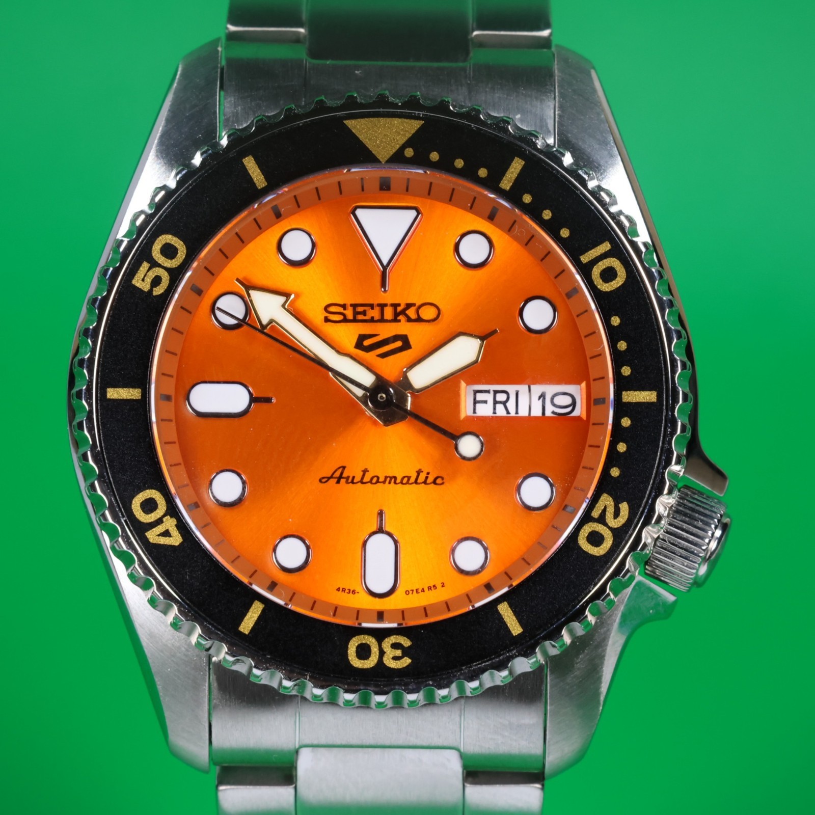 🟠 Seiko SRPK35K1 “5KX” SKX Sports Beige Dial 38mm Automatic 4R36 NIB 🟠