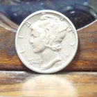 1942 D Mercury Silver Dime  XF