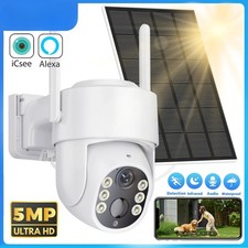 5MP HD Wireless Solar Wifi Camera Built-in 7800mAh Battery Surveillance Camera 