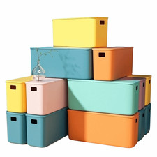 Narrow Long Storage Box Plastic Material Plastic Box Desktop Box  Dormitory Use
