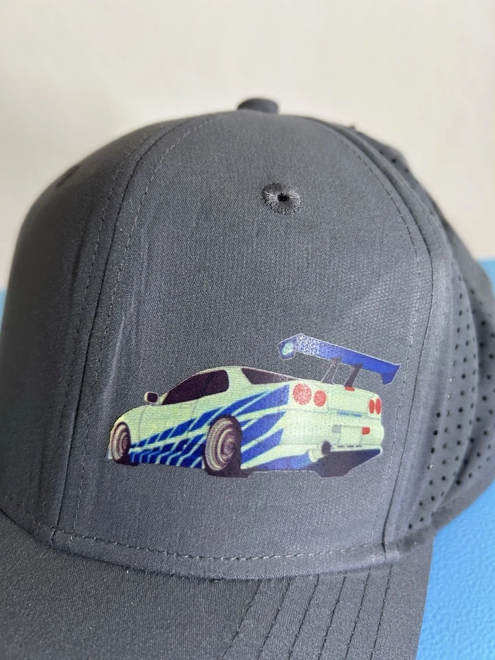 Gorra de béisbol R34 gris ajustable Movinchiartdesigns original Foto 3 de 4