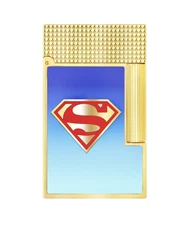 S.T. Dupont Line 2 DC Comics Superman Lighter, Perfect Ping C16027CL, New In Box