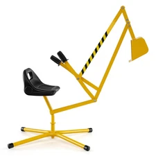 Kids Ride on Sand Digger with 360°Rotatable Seat Flexible Shovel for Dirt Snow