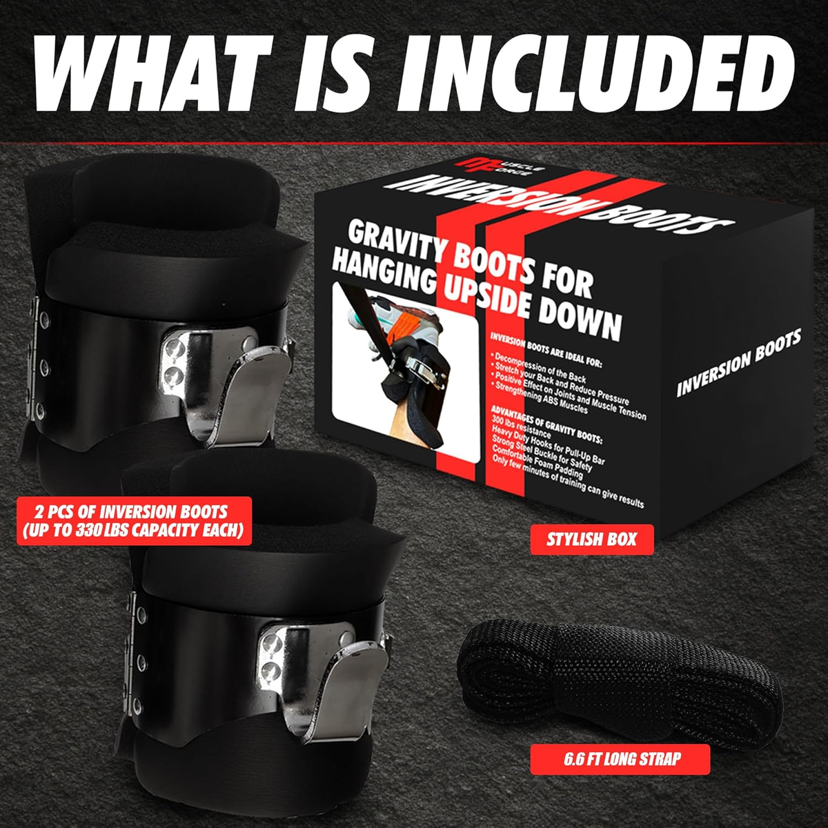 Gravity Boots with Safety Lock, Inversion Boots for Gravity