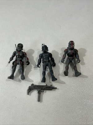 Star Wars mission ￼ fleet Clone Commando Clash 2.5 inch scale Figurines