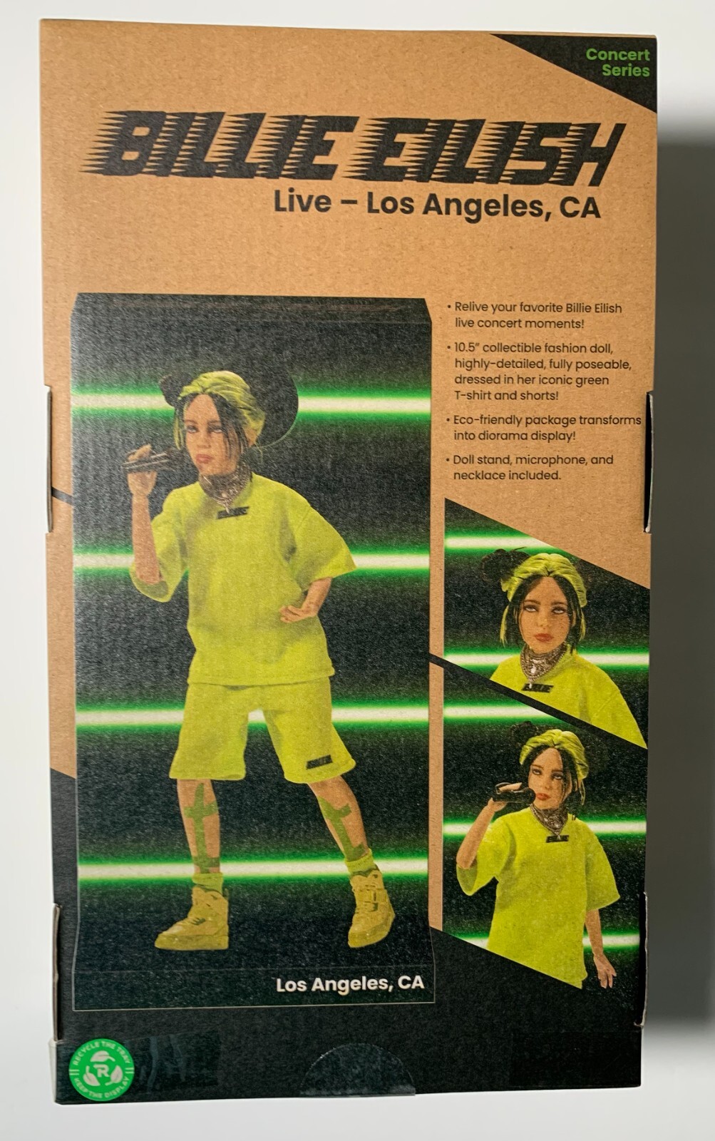 Billie Eilish Live Los Angeles Collectible Fashion Doll 10.5"