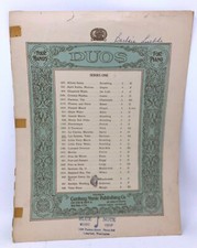 Antique 1900s Les Sylphes Valse Bachman Sheet Music Piano Duet Duos