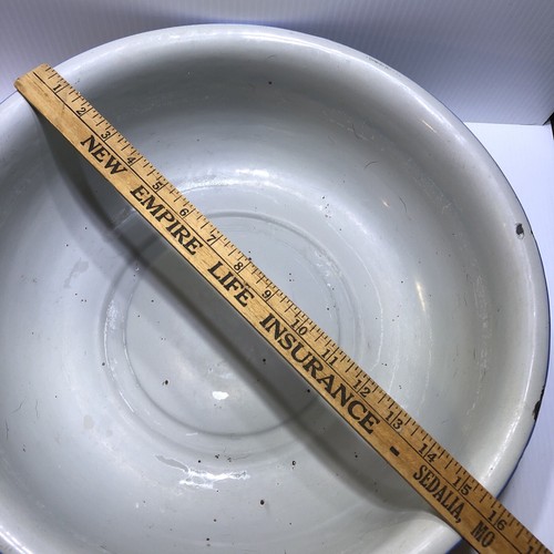Antique Bavaria 3-pc Enamelware Water Pitcher Bowl Chamber Pot Blue Gray French - 第 2/24 張圖片